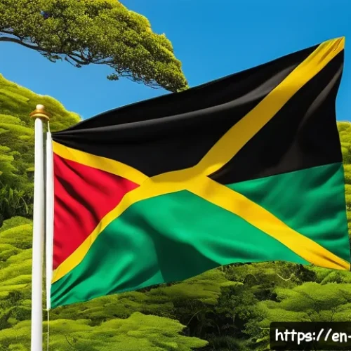 Home 32 바누아투 국기 의미 - A highly detailed and vibrant illustration of Vanuatu’s national flag waving gently in the ocean bre...